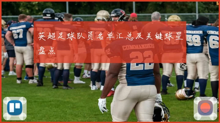 英超足球队员名单汇总及关键球星盘点